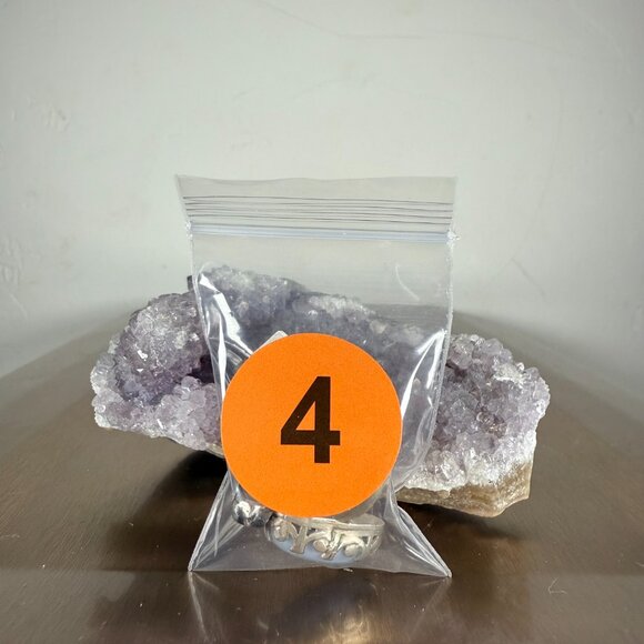 Sterling Silver Ring Oval Blue Lace Agate Gemstone Statement Jewelry Size 7.25 - Picture 5 of 5